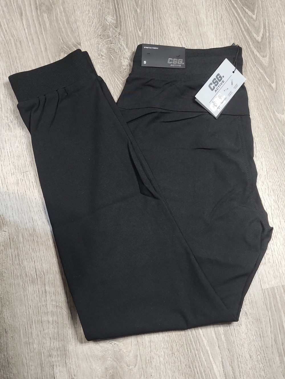 CSG Active Commuter Black Men's Jogger Sweatpants In Men's Size Small New W/ Tag